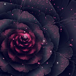 紫色花朵装饰画