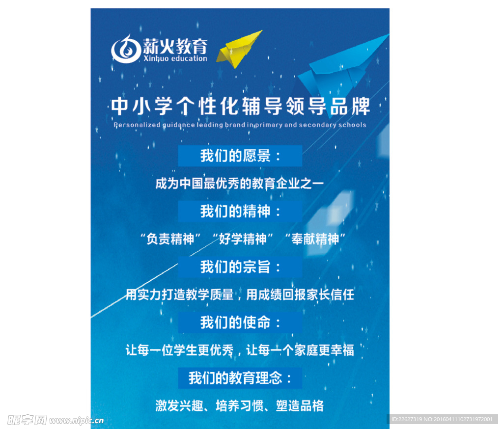 教育机构海报