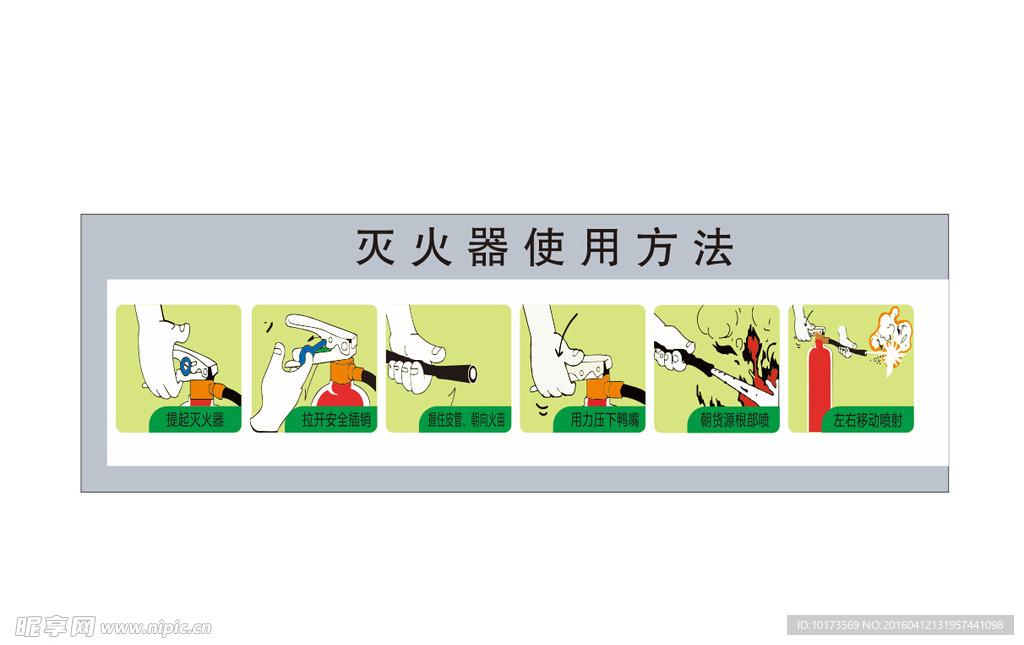 灭火器使用方法