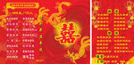 喜宴菜单广告