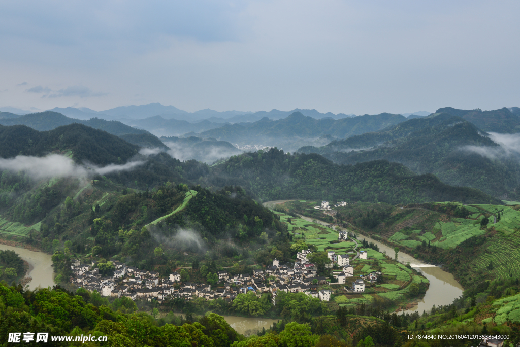 石潭村风光