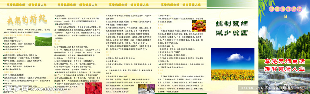 爱卫办健康折页
