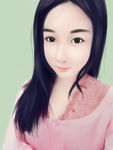 美女转手绘