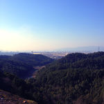 山顶蓝天美景