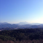 山顶蓝天美景