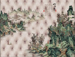 软包山水风景背景墙