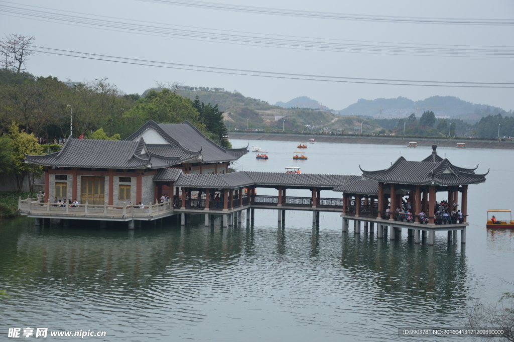 水濂山 水中亭阁