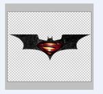 蝙蝠侠大战超人LOGO标志