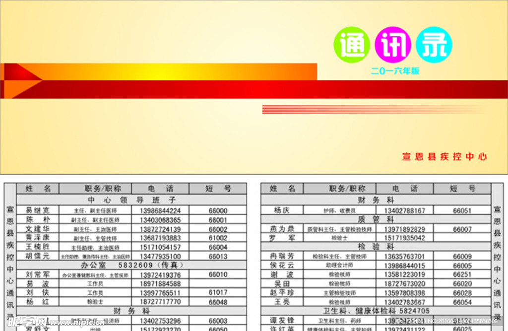 医院通讯录