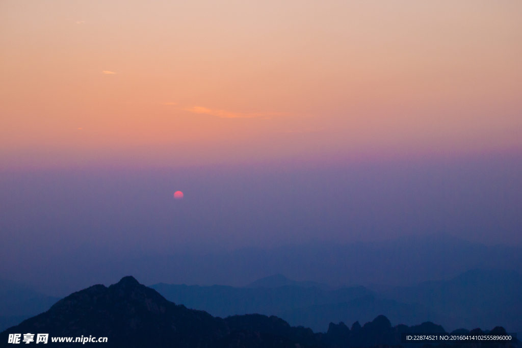 黄山日出