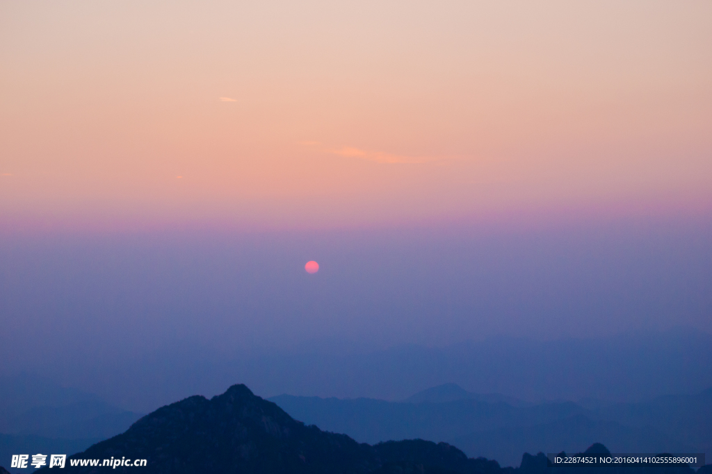 黄山日出