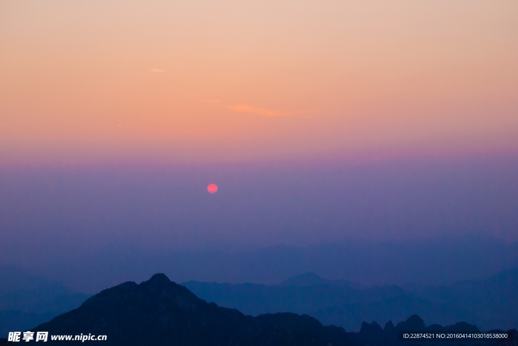 黄山日出