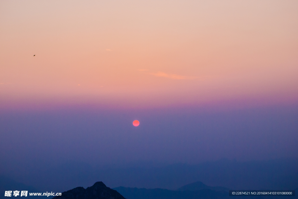 黄山日出