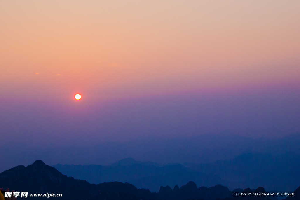 黄山日出