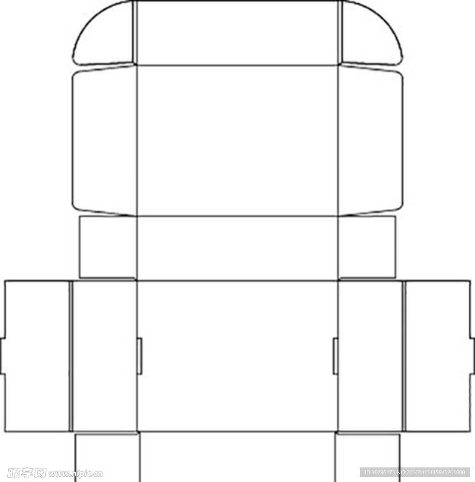 纸盒包装结构设计图