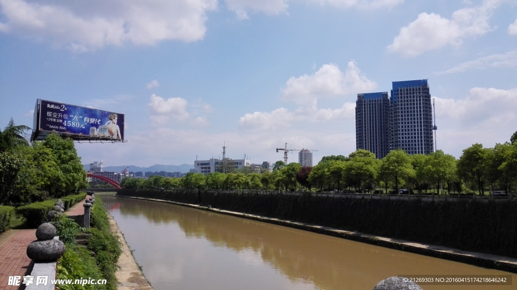 城市小景 河流