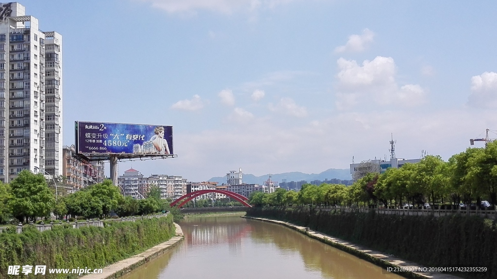 城市小景 河流