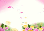 唯美花瓣海报背景素材