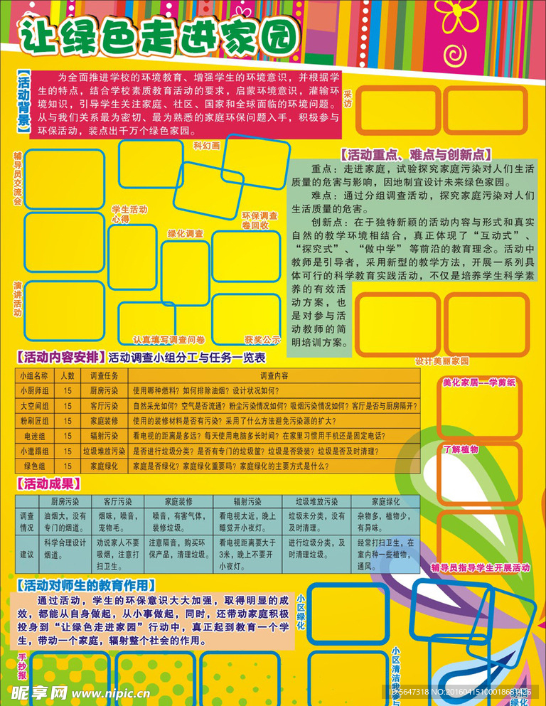 让绿色走进家园
