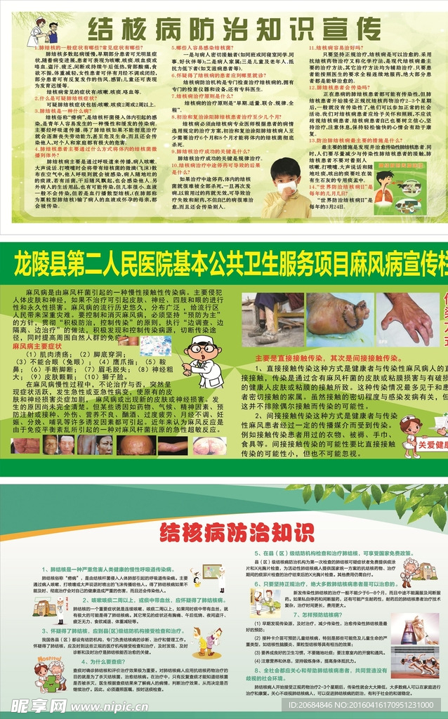 医院肺结核展板