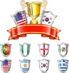 国旗盾牌