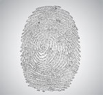 创意数字指纹设计矢量图