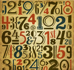 复古数字无缝背景矢量素材