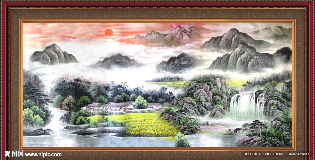 国画山水画