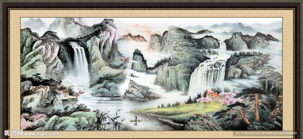 水墨山水画