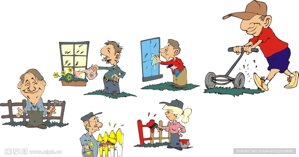 家务 浇水 油漆