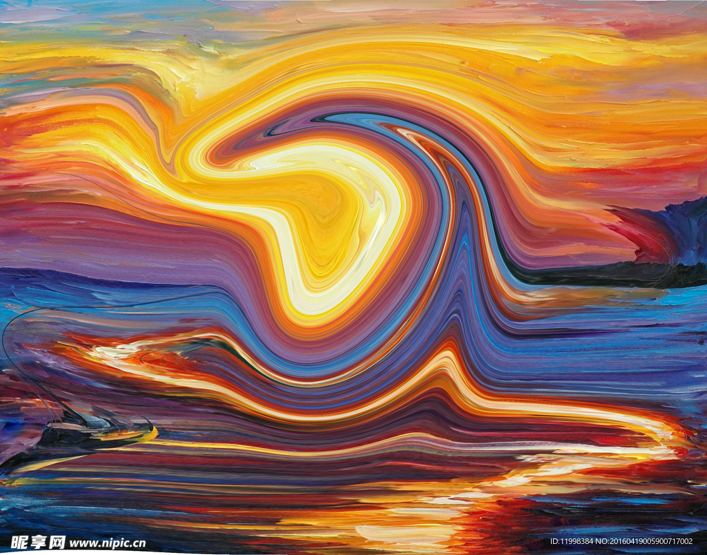 抽象油画