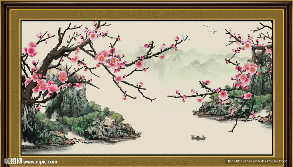 国画梅花