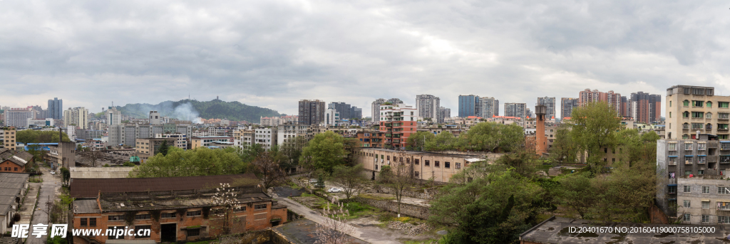 城市远山