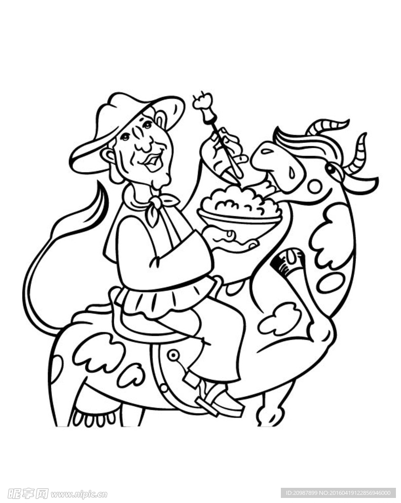 俄国 卡通 人物 有趣 线描