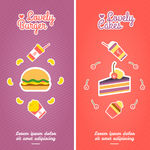 2款卡通食物banner