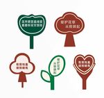 爱护花草标识牌