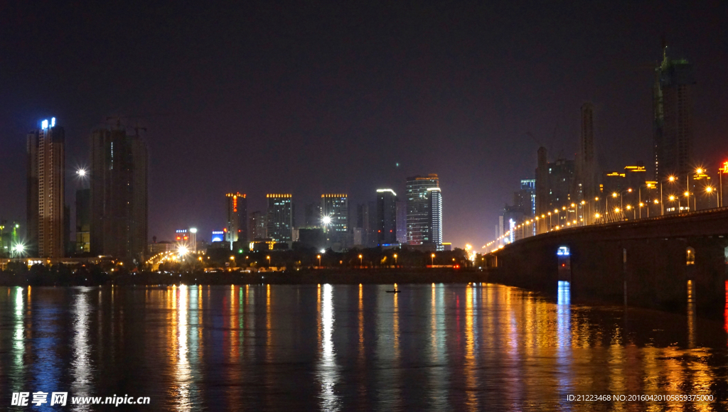 银盆岭大桥夜景