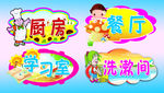 幼儿园异形科室牌