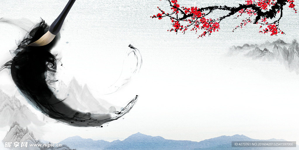 开场背景梅花
