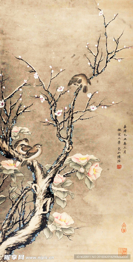 陆治 花鸟