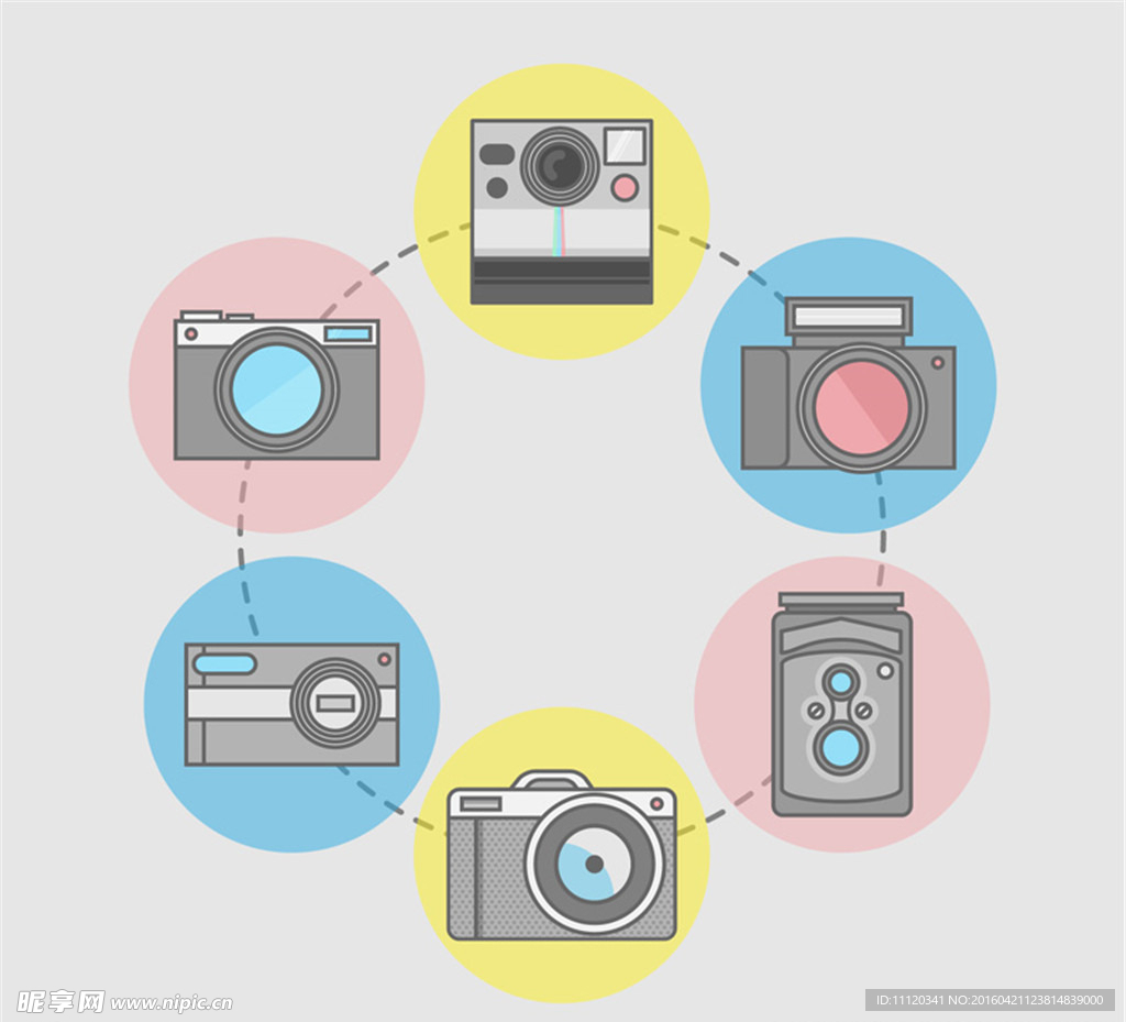 照相机设计矢量素材