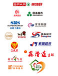 部分超市企业矢量logo