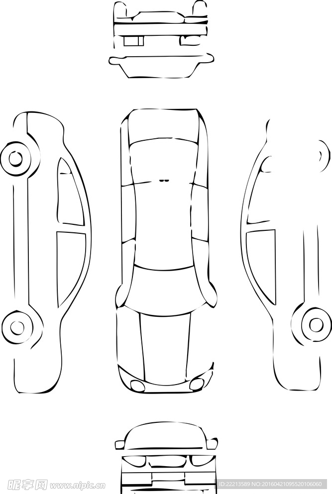 线描图车