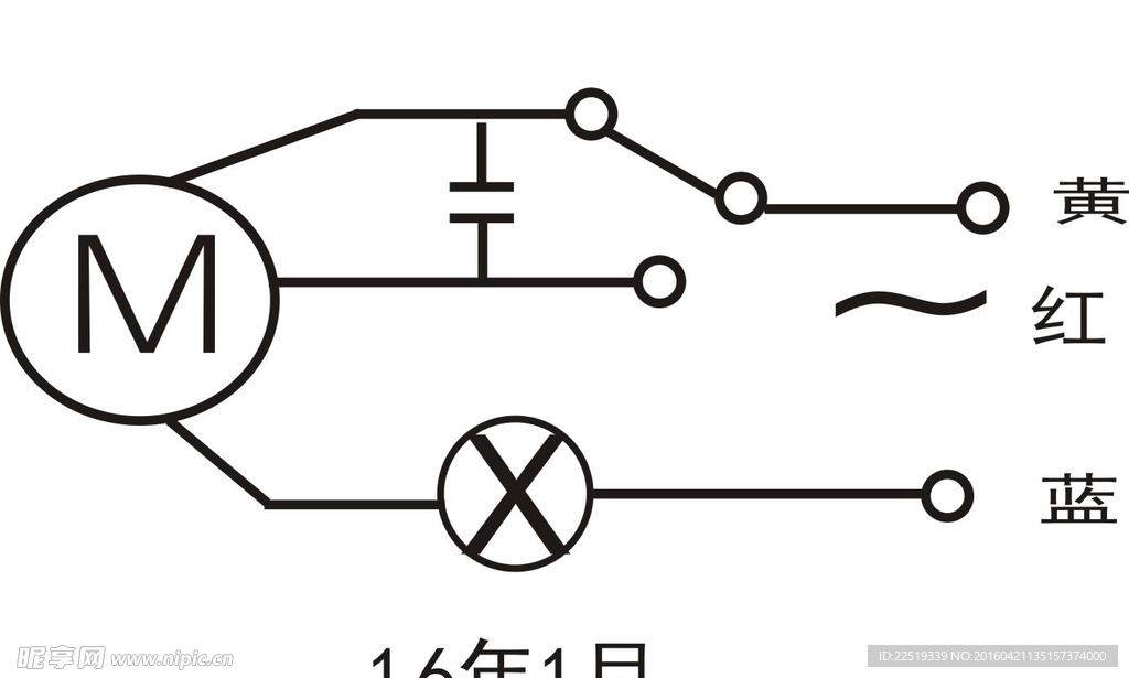 洗衣机用电动机电路图