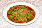 麻婆韭菜鸭血