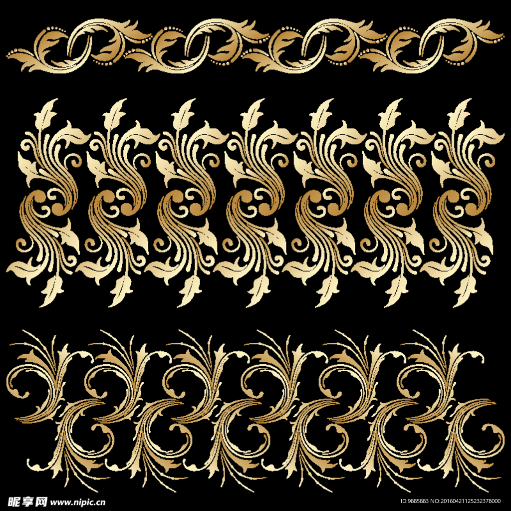 金色花纹