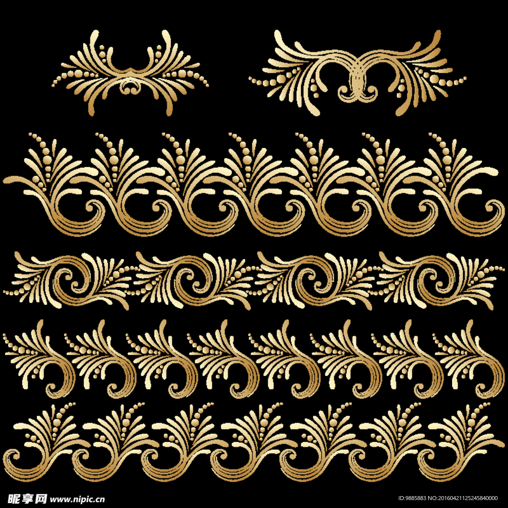 金色花纹