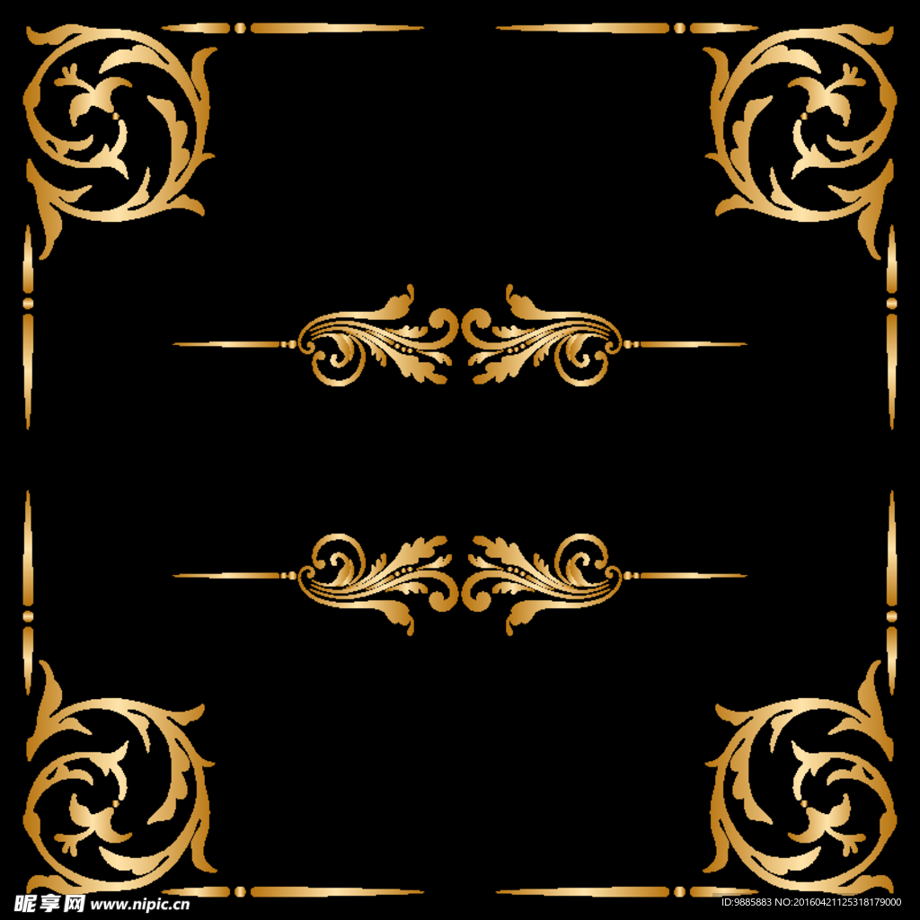 金色花纹