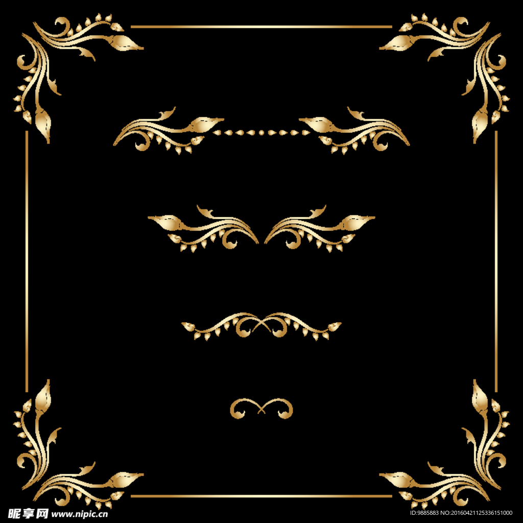 金色花纹