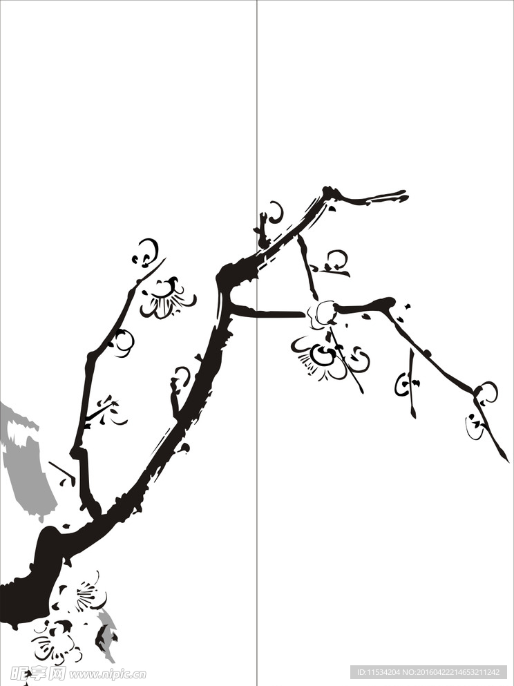 水墨树